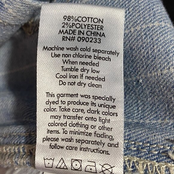 Pacsun Striped Mom Jeans Blue and White Size 26 - Picture 7 of 11